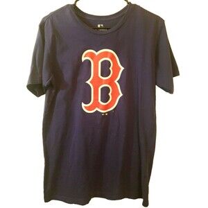 Fanatics Navy Boston Red Sox Men T-Shirt Cotton Sz Medium
